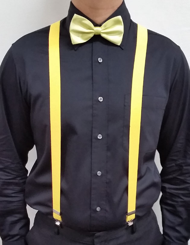 Suspenders in Yellow